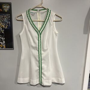 Vintage Margaret Court Dress - 1970s  Tennis Dress - By David Smith